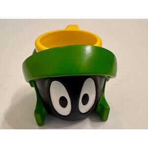 Vintage 90s Warner Bros Plastic Marvin Martian Mug 8oz